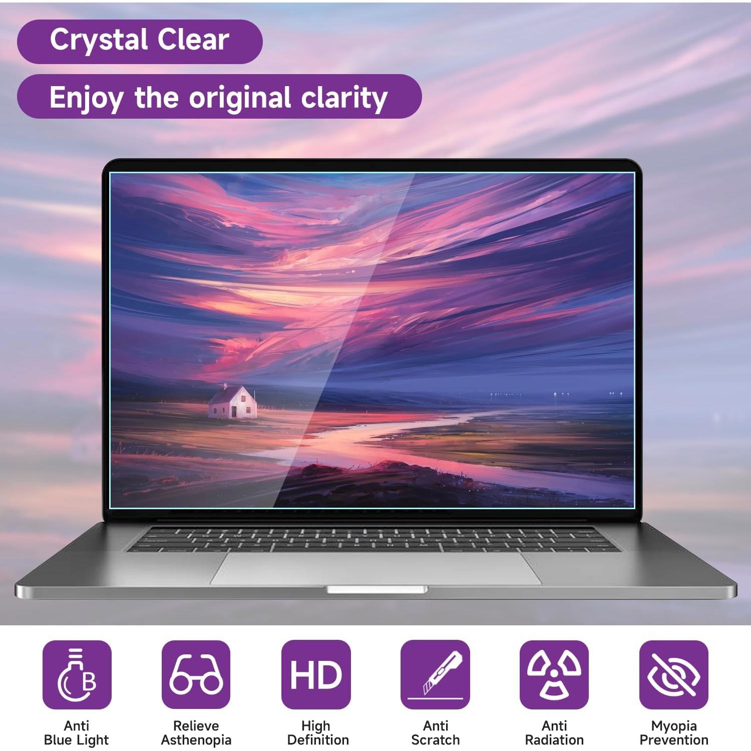 Paquete de 2 Protectores de Pantalla 14" Anti Luz Azul ANTOGOO V