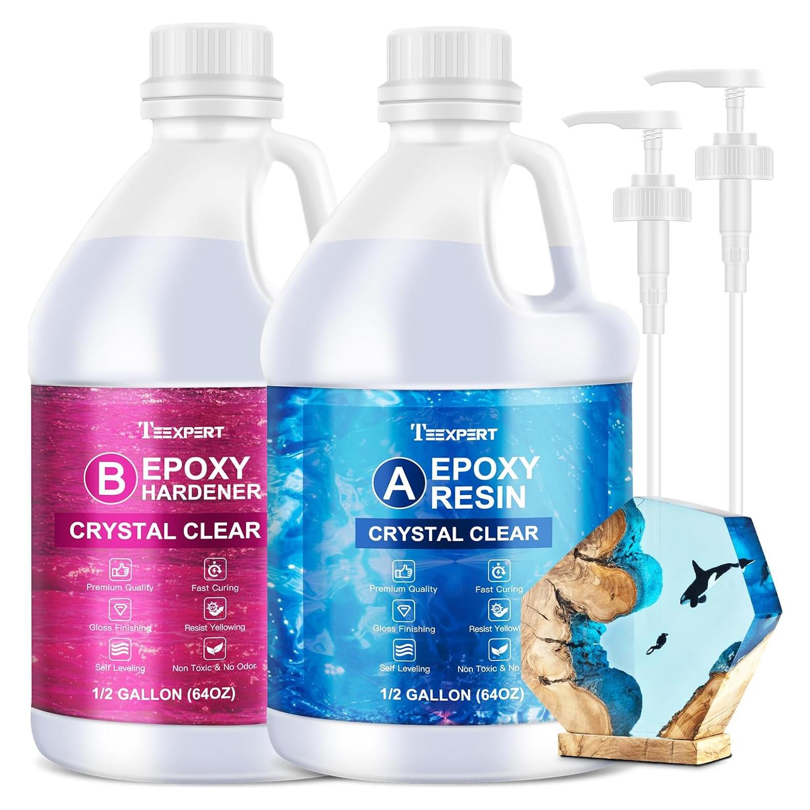 Kit de Resina Epóxica Teexpert 3.79L Autonivelante y Brillante