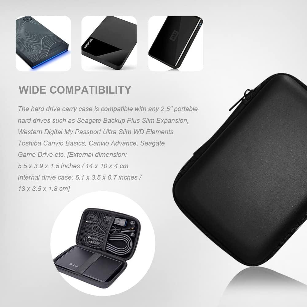 Bolsa Organizadora para Disco Duro 2.5" SYIDINZN Negra