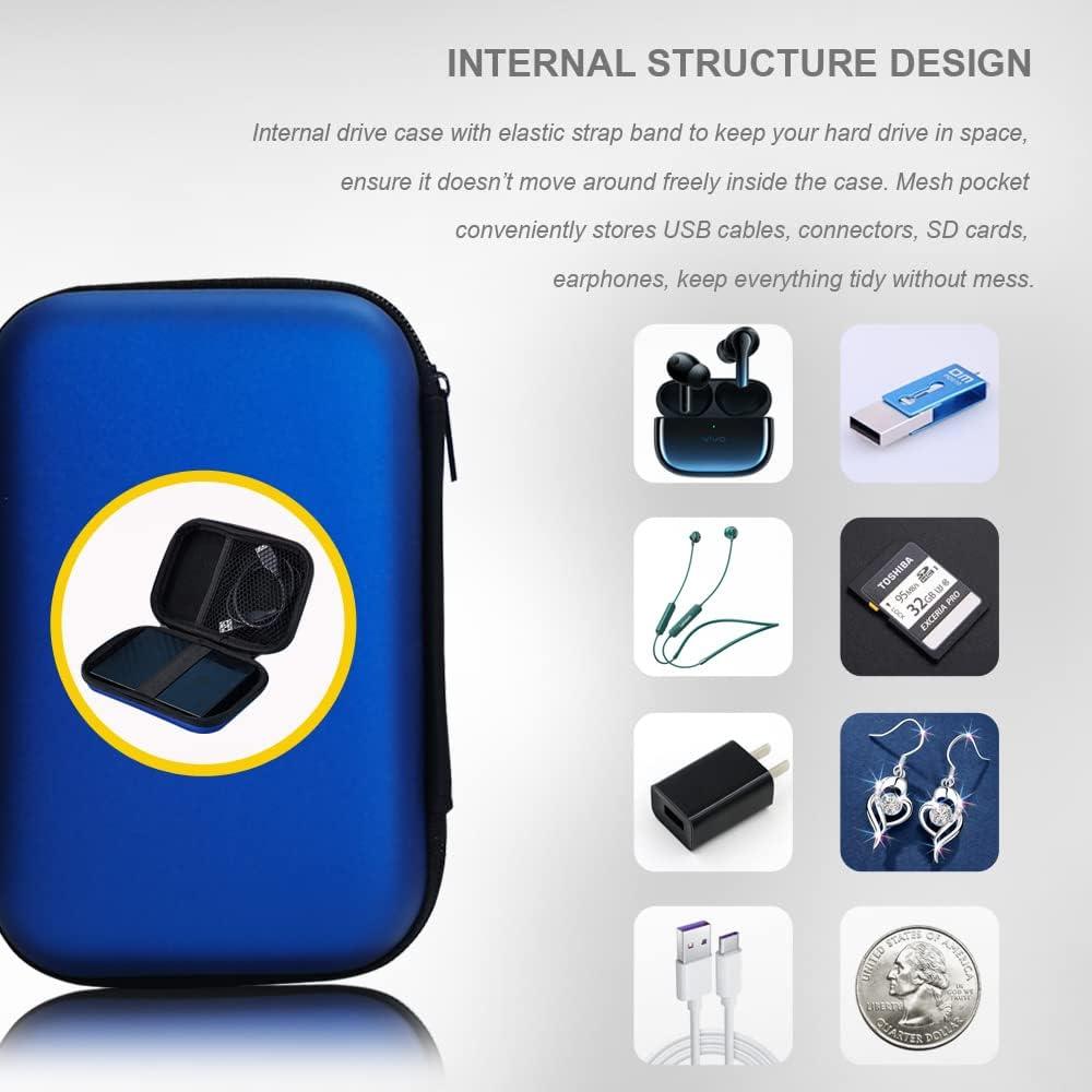 Funda de Transporte para Disco Duro DUMEALAGR Azul Oscuro