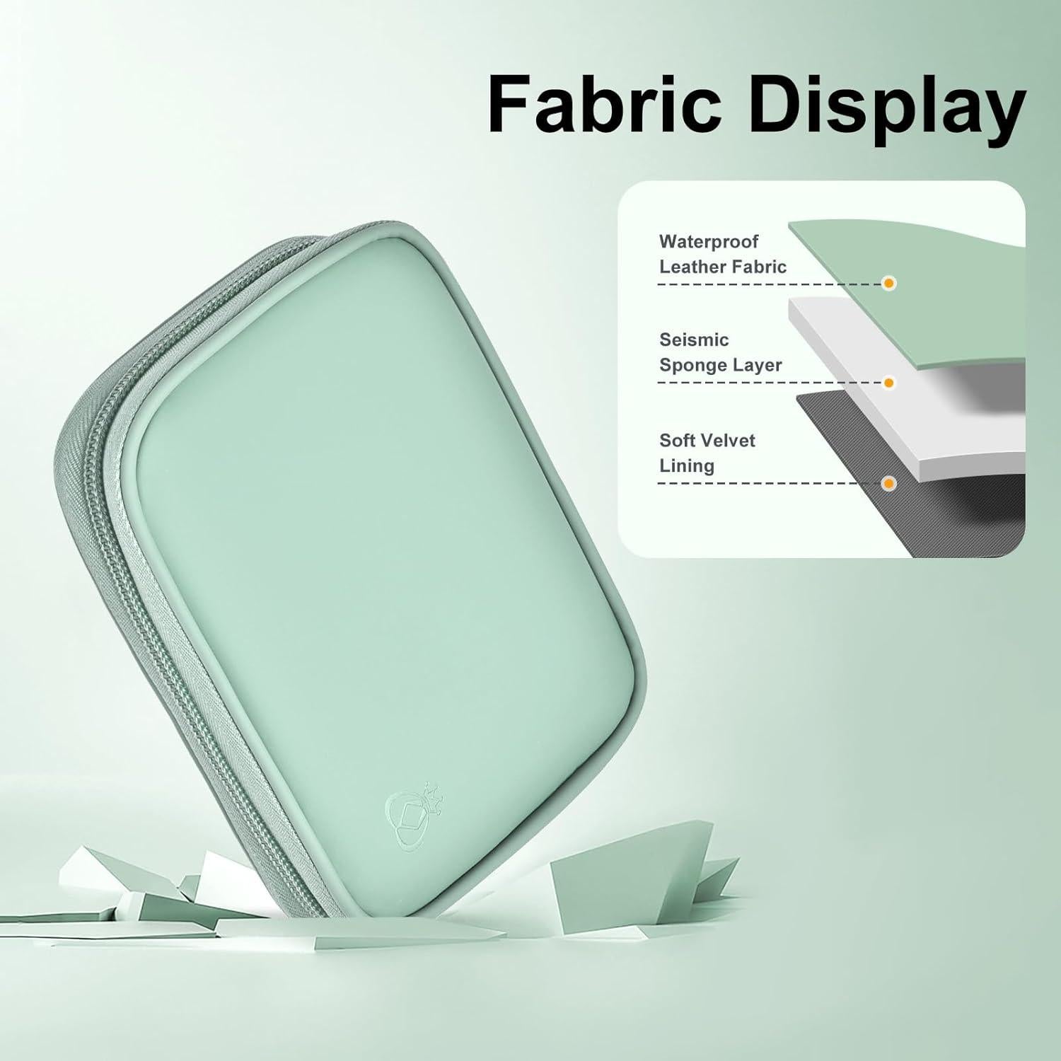 Funda de Disco Duro Externo Miloocul Verde Claro 1TB-4TB