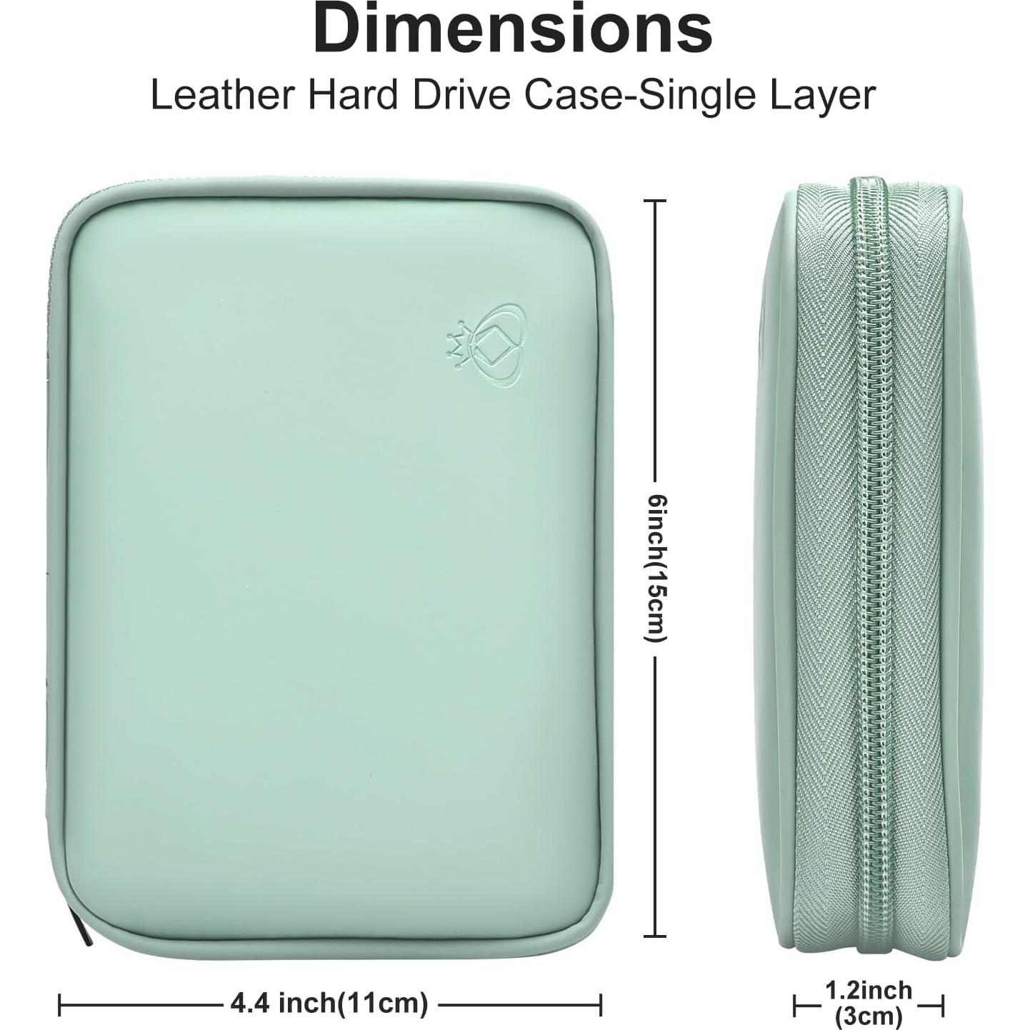 Funda de Disco Duro Externo Miloocul Verde Claro 1TB-4TB