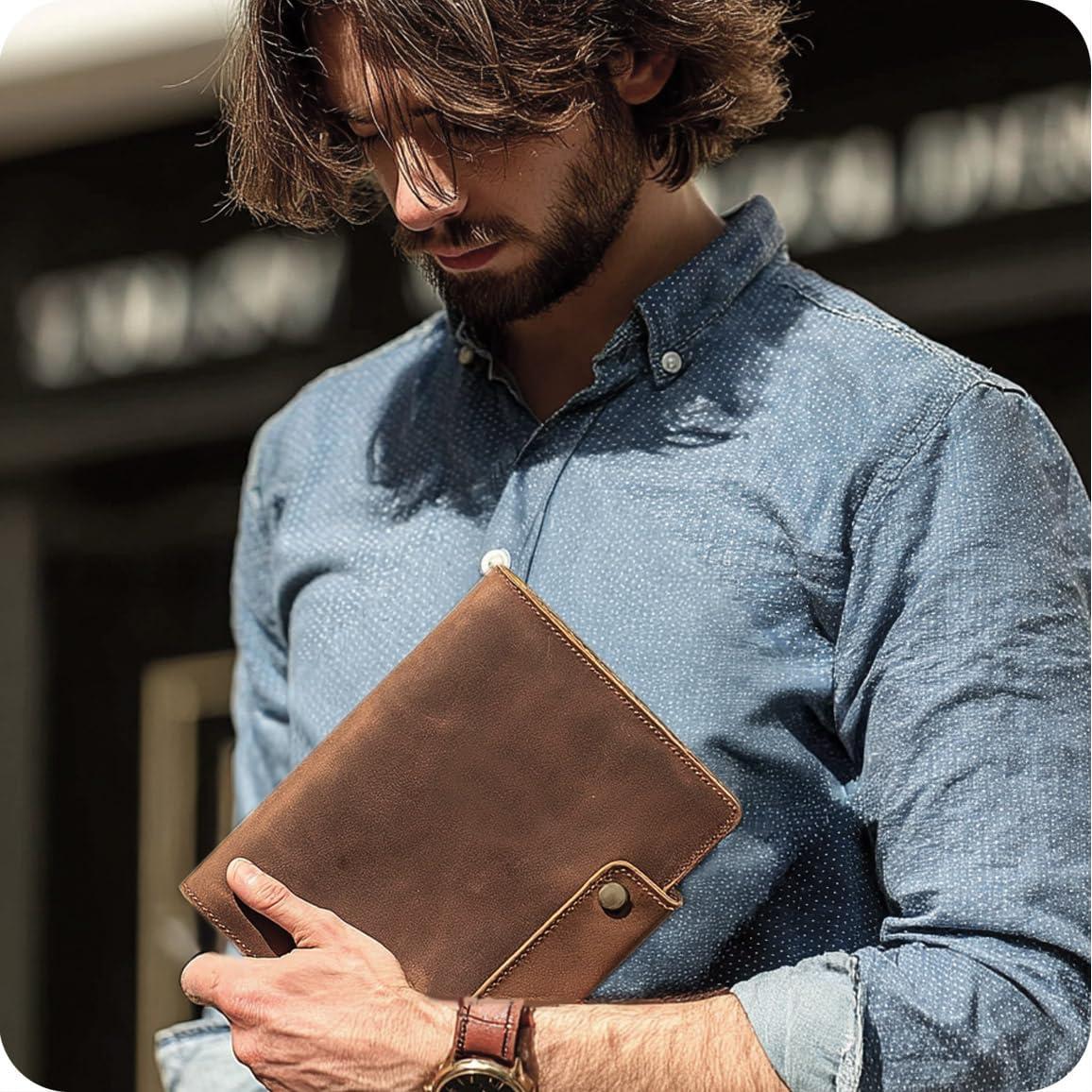 Diario de Cuero Genuino Le Vent A5 Recargable 360 Páginas Rayadas