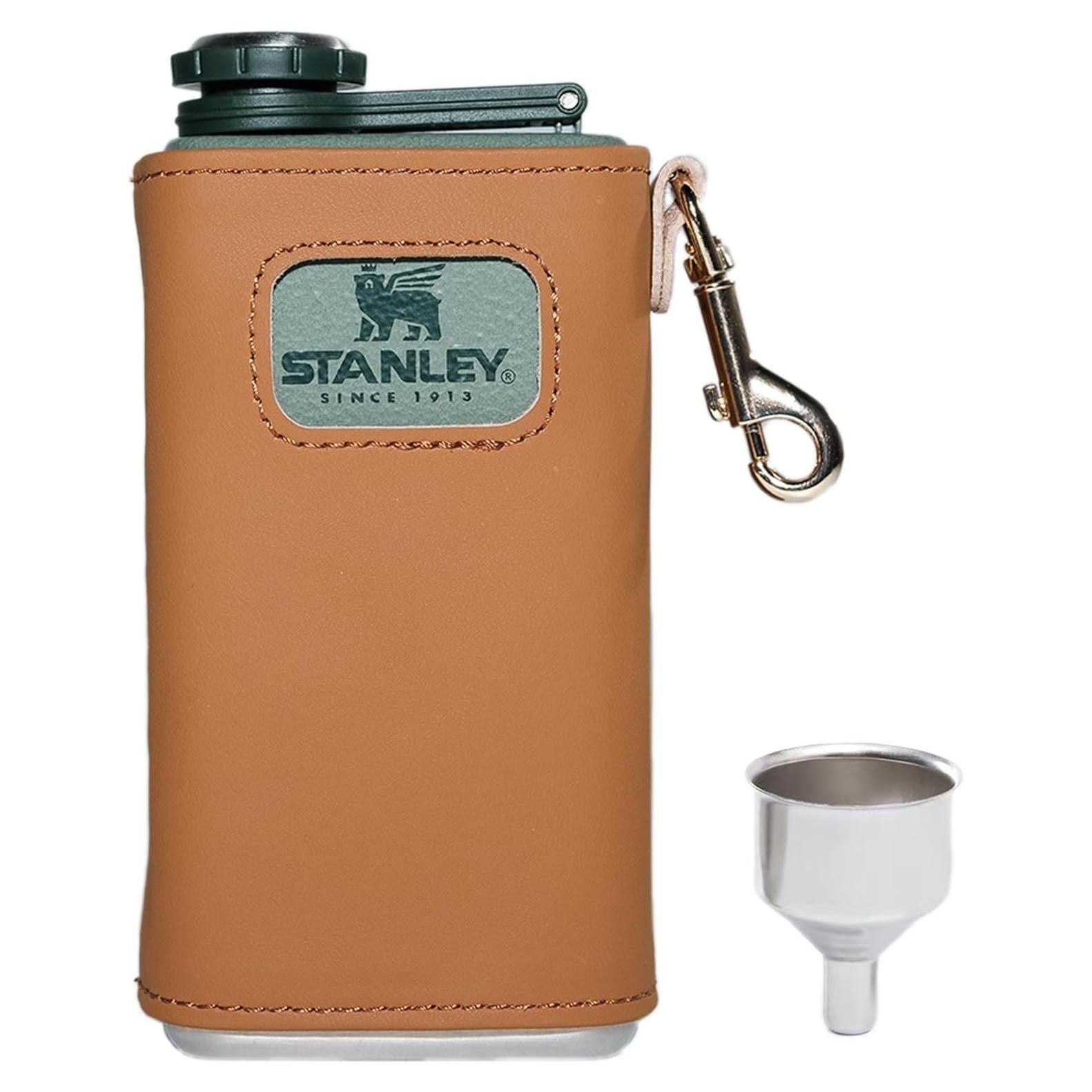 Funda de Cuero DITNAPY para Frasco Stanley 236ml con Embudo