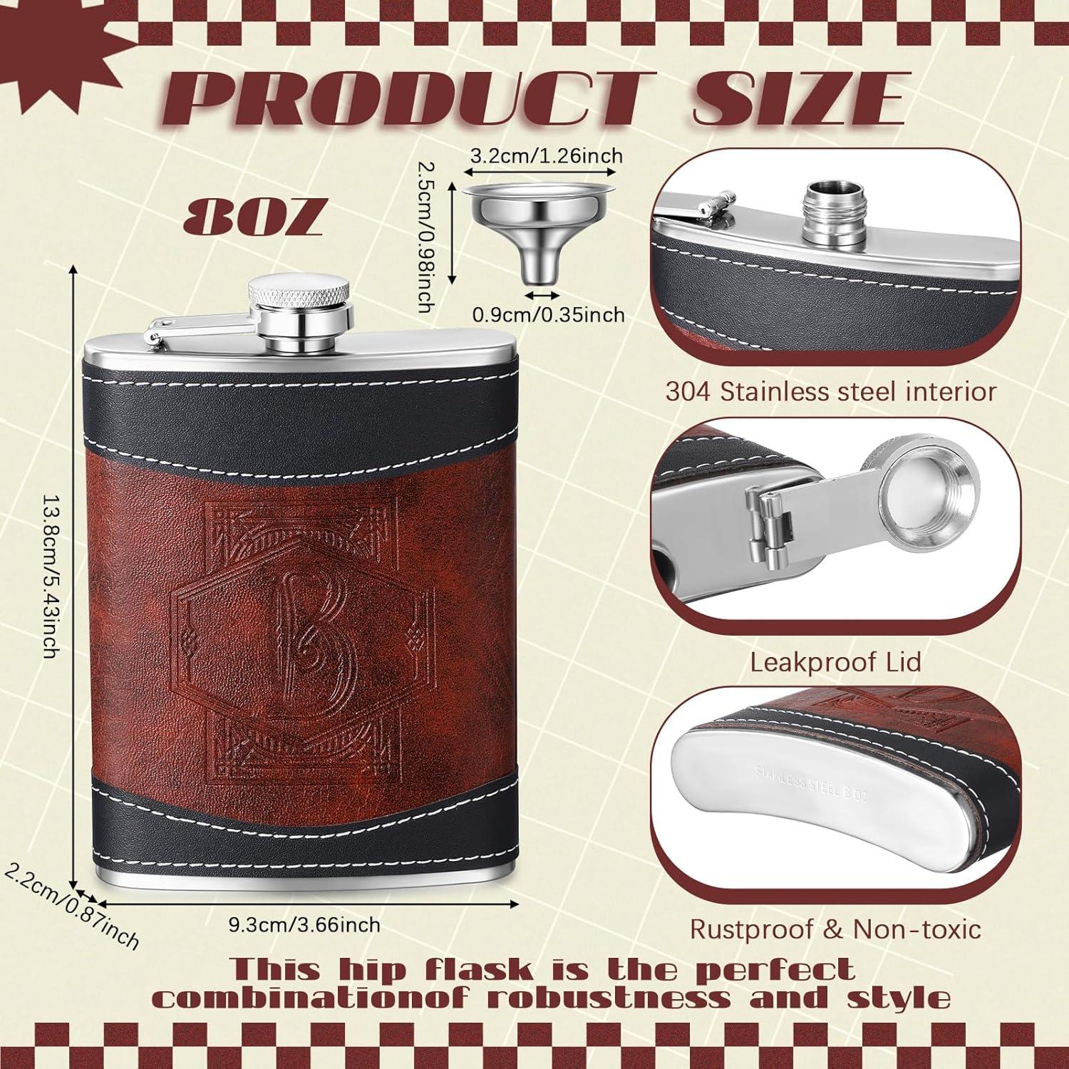 Termo de Cadera Personalizado Baderke 8 oz Acero Inoxidable