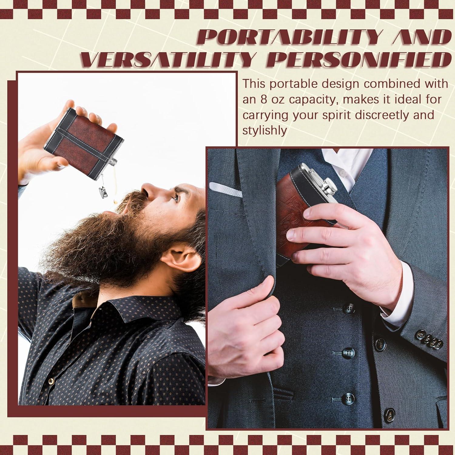 Termo de Cadera Personalizado Baderke 8 oz Acero Inoxidable