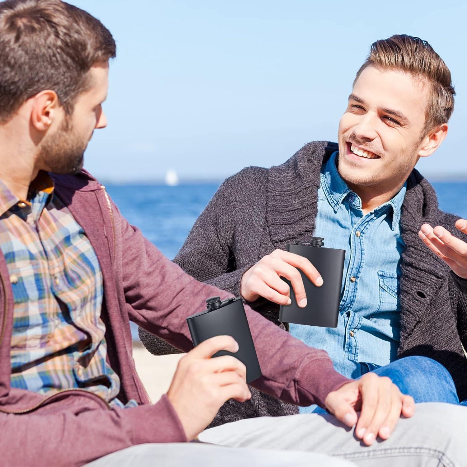 Frascos de Cadera ROMROC 2 Pack Acero Inoxidable 240 ml Mate