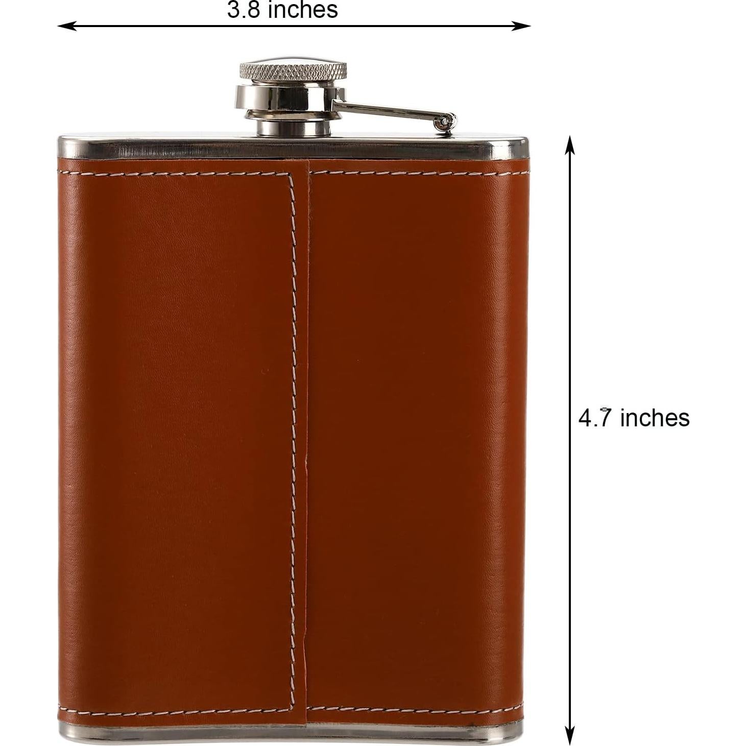 Frasco de Cadera Suwimut 240ml Acero Inoxidable Marrón