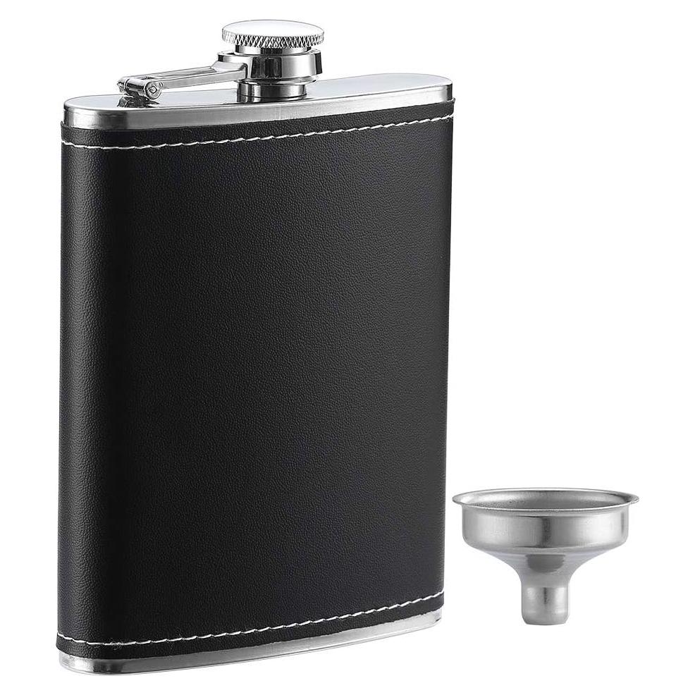 Frasco para Licor YWQ 237ml Acero Inoxidable con Embudo