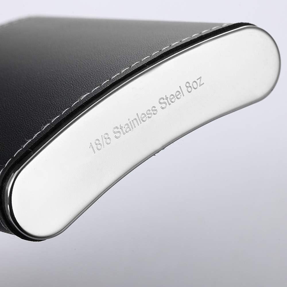 Frasco para Licor YWQ 237ml Acero Inoxidable con Embudo