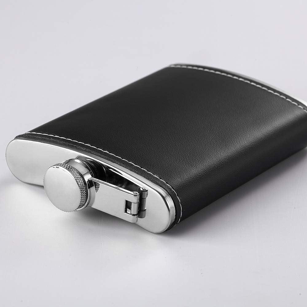 Frasco para Licor YWQ 237ml Acero Inoxidable con Embudo