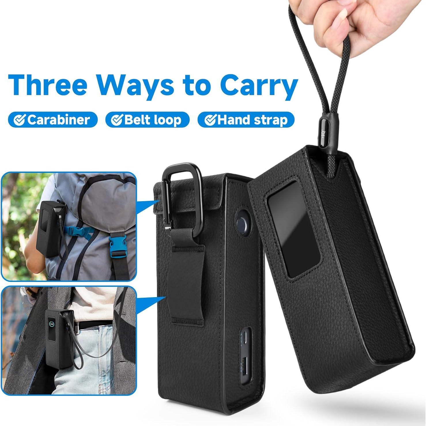 Funda de cuero PU Anker A1695 para banco de energía 25,000mAh