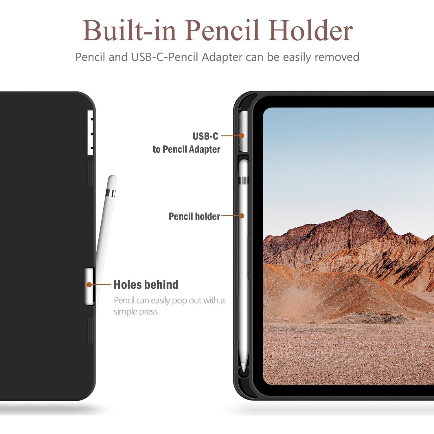 Funda Antbox para iPad 11" y 10.9" Cuero Vegano Marrón