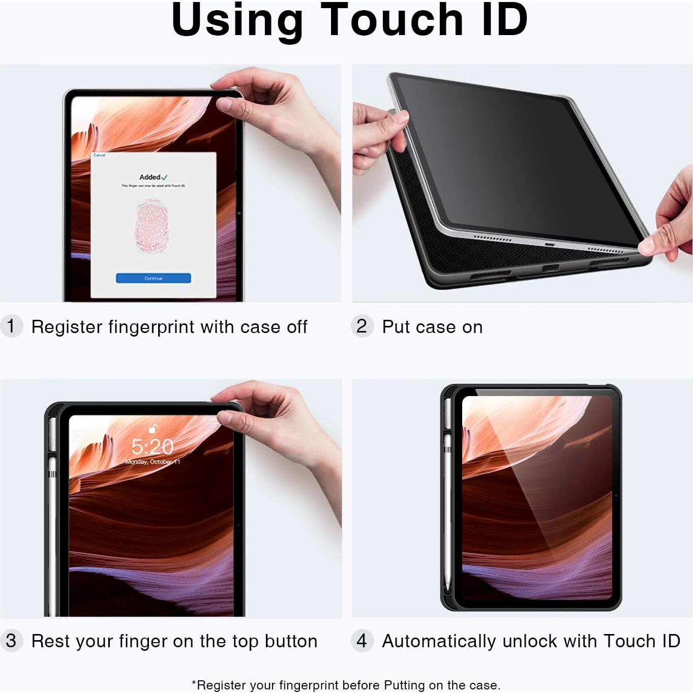 Funda Antbox para iPad 11" (A16) y 10.9" 2022 con Soporte Lápiz