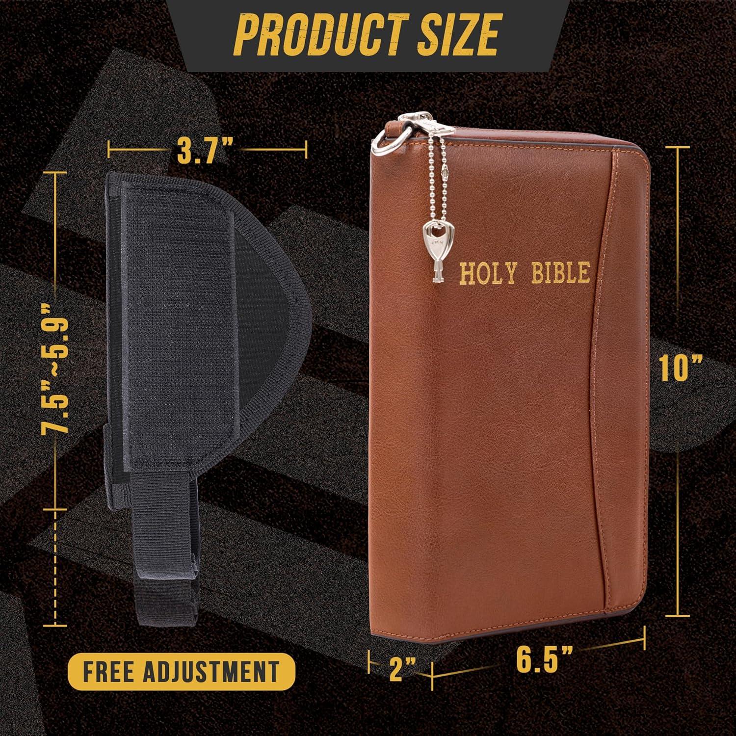 Funda de Pistola Oculta AmazingLife de Cuero con Cremallera 25.4x16.5cm