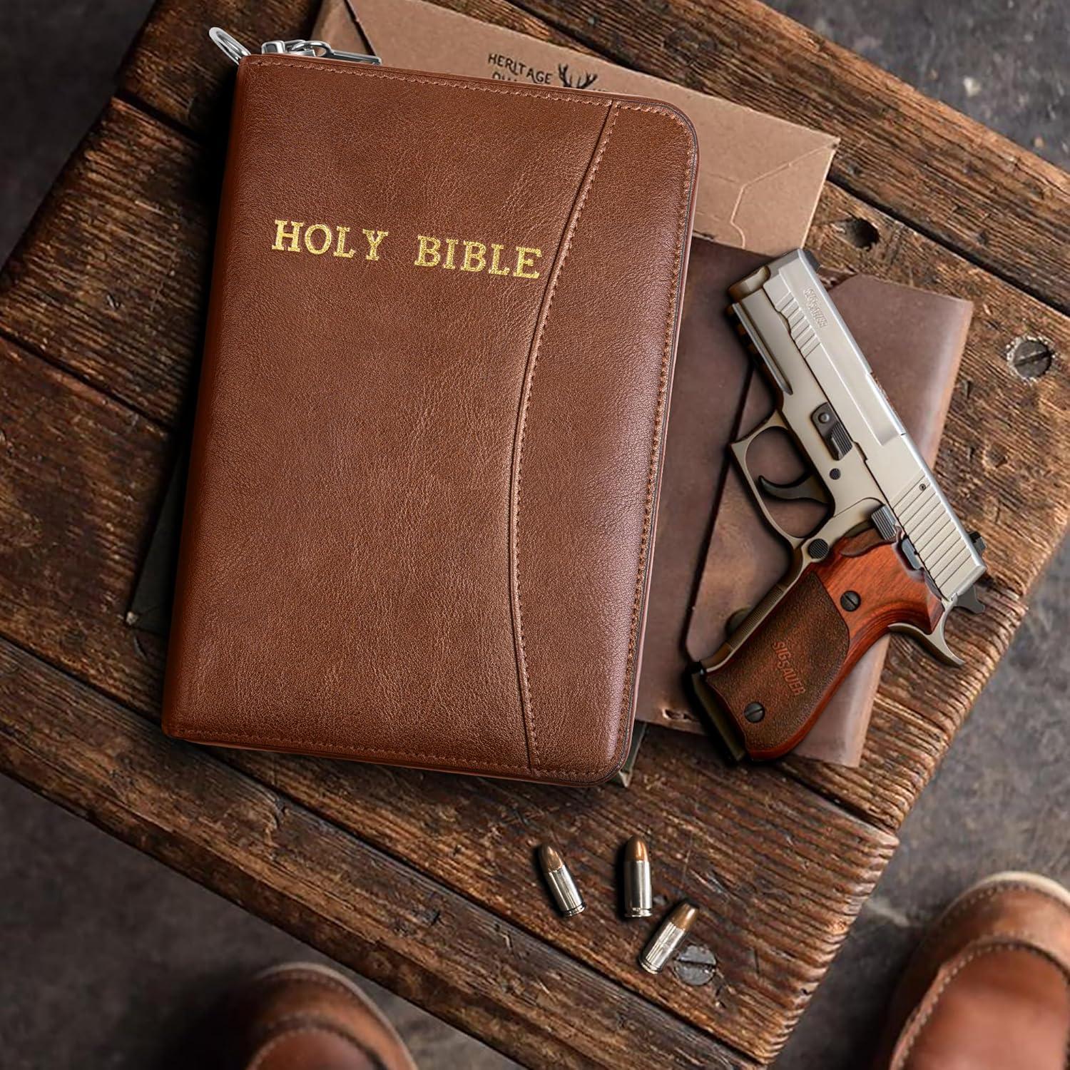 Funda de Pistola Oculta AmazingLife de Cuero con Cremallera 25.4x16.5cm