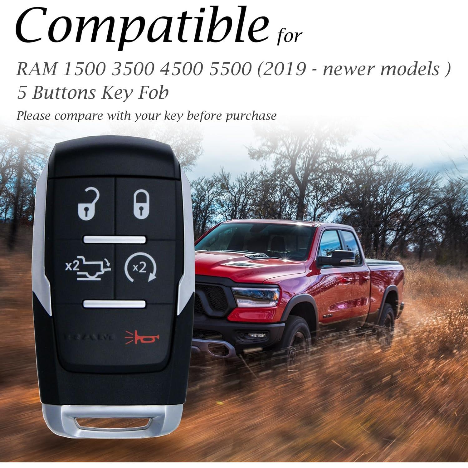 Funda de Cuero Genuino Vitodeco para Llave Ram 2500-5500 2019-2026