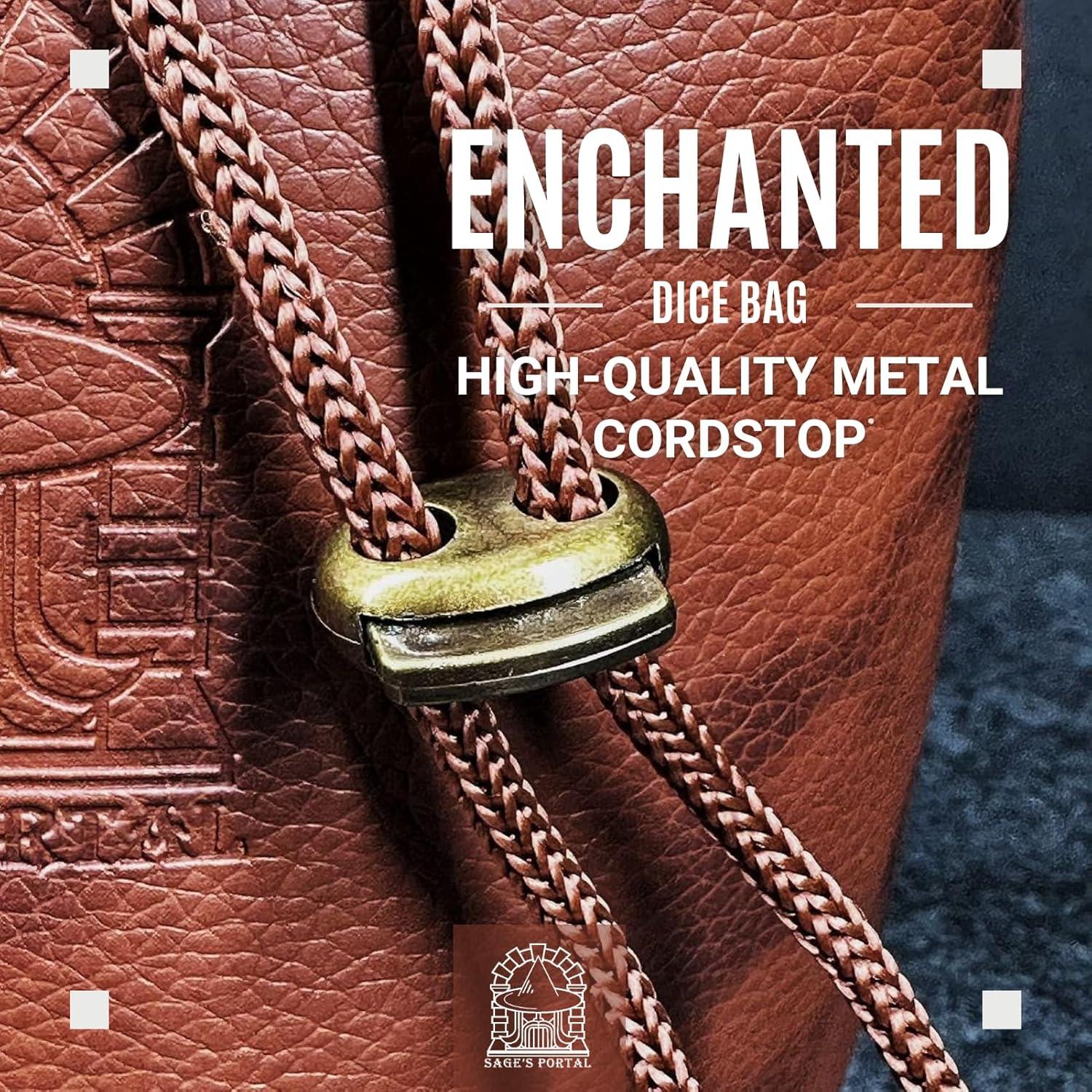 Bolsa de Dados DND Sage - Cuero PU Manchado 15.24x20.32cm