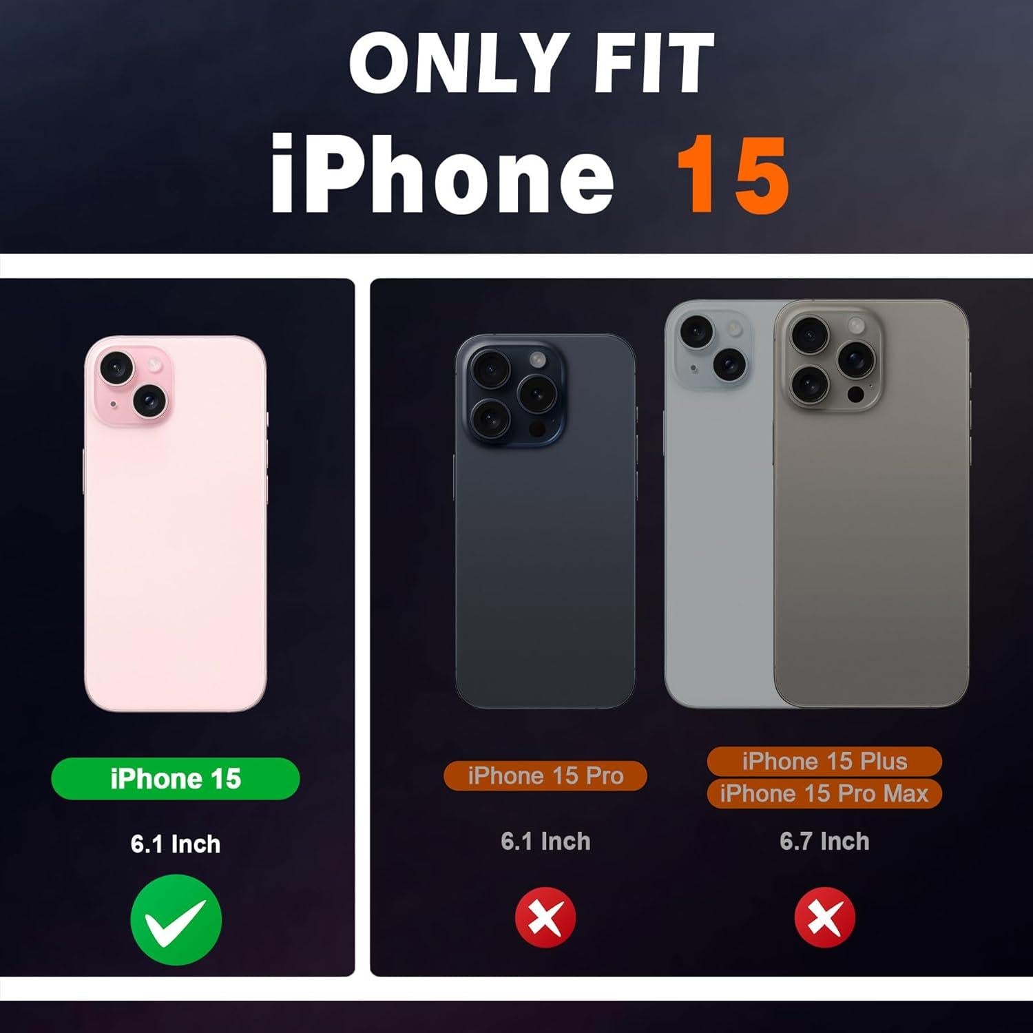 Funda de Cartera SHIELDON para iPhone 15 - Cuero Genuino Marrón