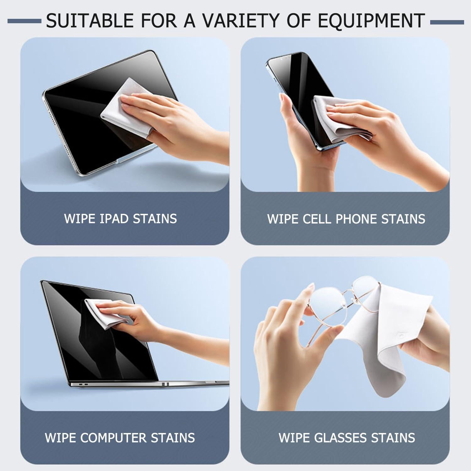 Paño de limpieza de microfibra i-Tensodo 35x21 cm para laptop