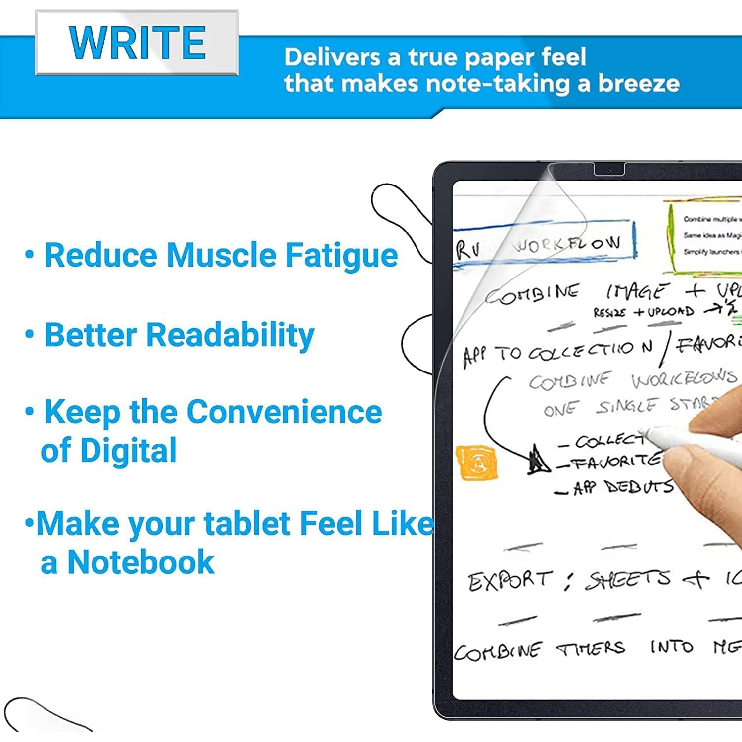 Protector de Pantalla ZOEGAA para Galaxy Tab S9 FE 10.9"