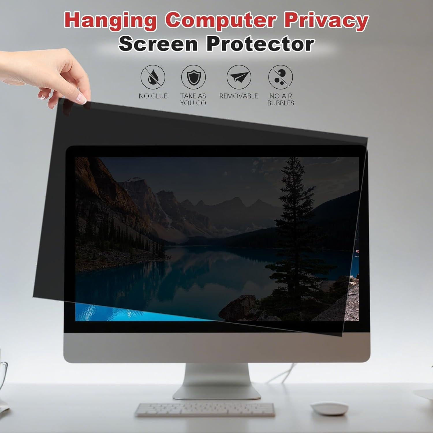 Protector de Pantalla de Privacidad 24" HESASAHO Anti Luz Azul