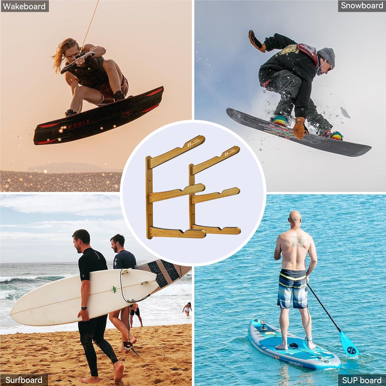 Soporte para Tablas de Surf TWO STONES CJ-OT2202 - Acero Negro