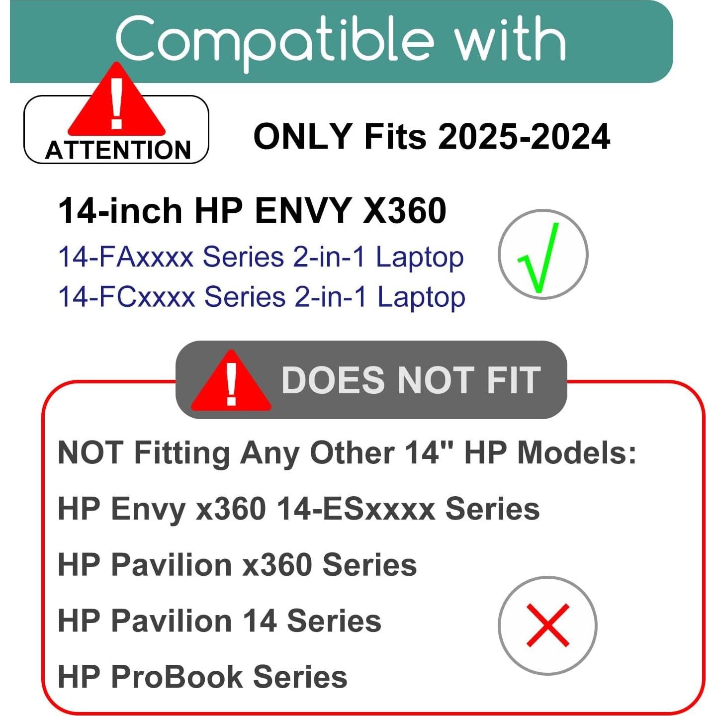 Protector de Pantalla Vidrio Templado KEANBOLL 14" HP Envy x360 2024