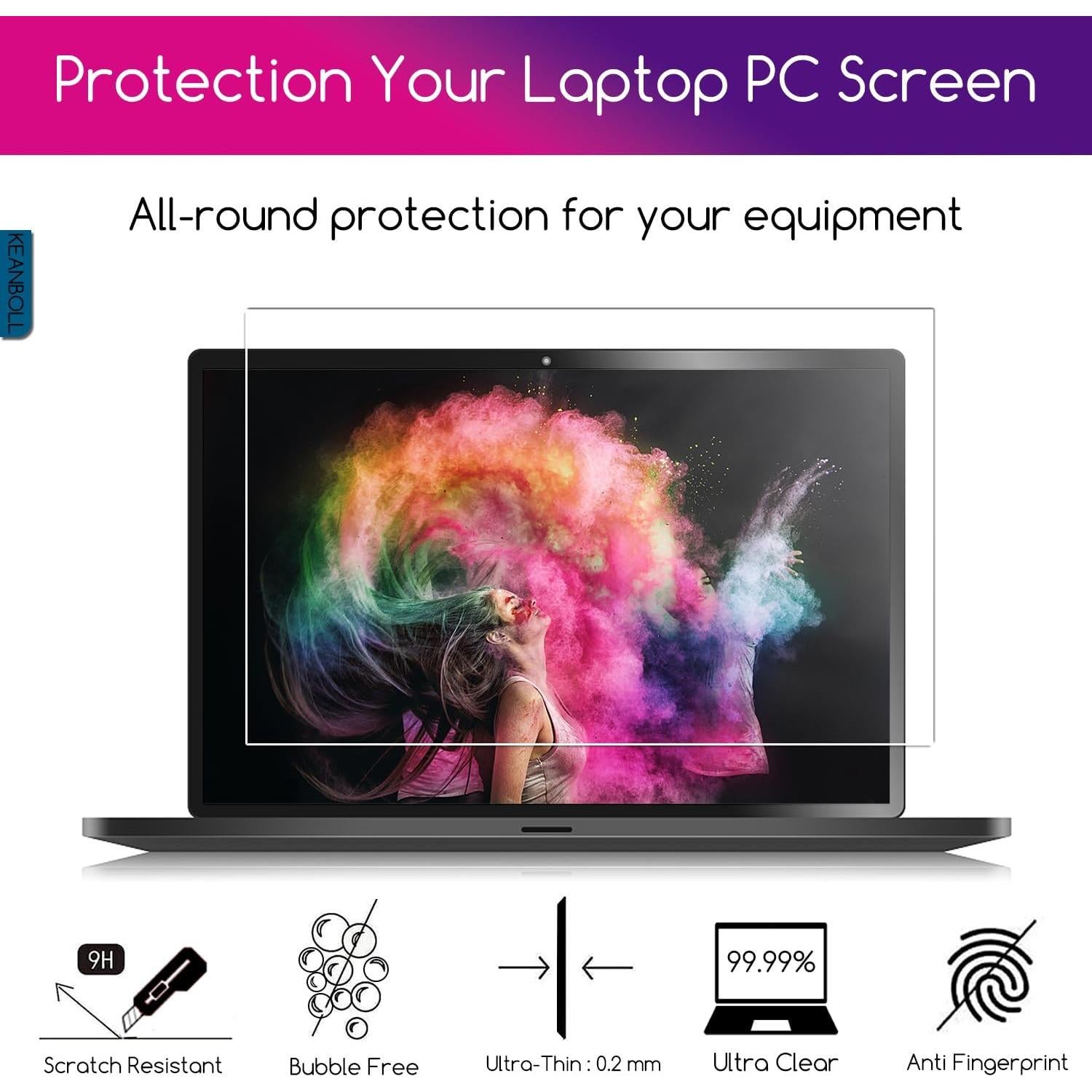 Protector de Pantalla Vidrio Templado KEANBOLL para Lenovo 16"