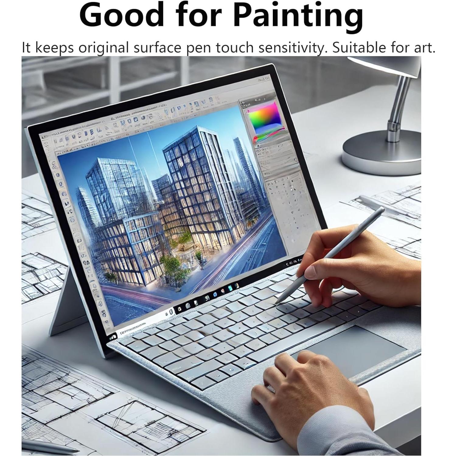 Adeway Protectores de Pantalla Vidrio Templado para Surface Laptop 7 13.8"