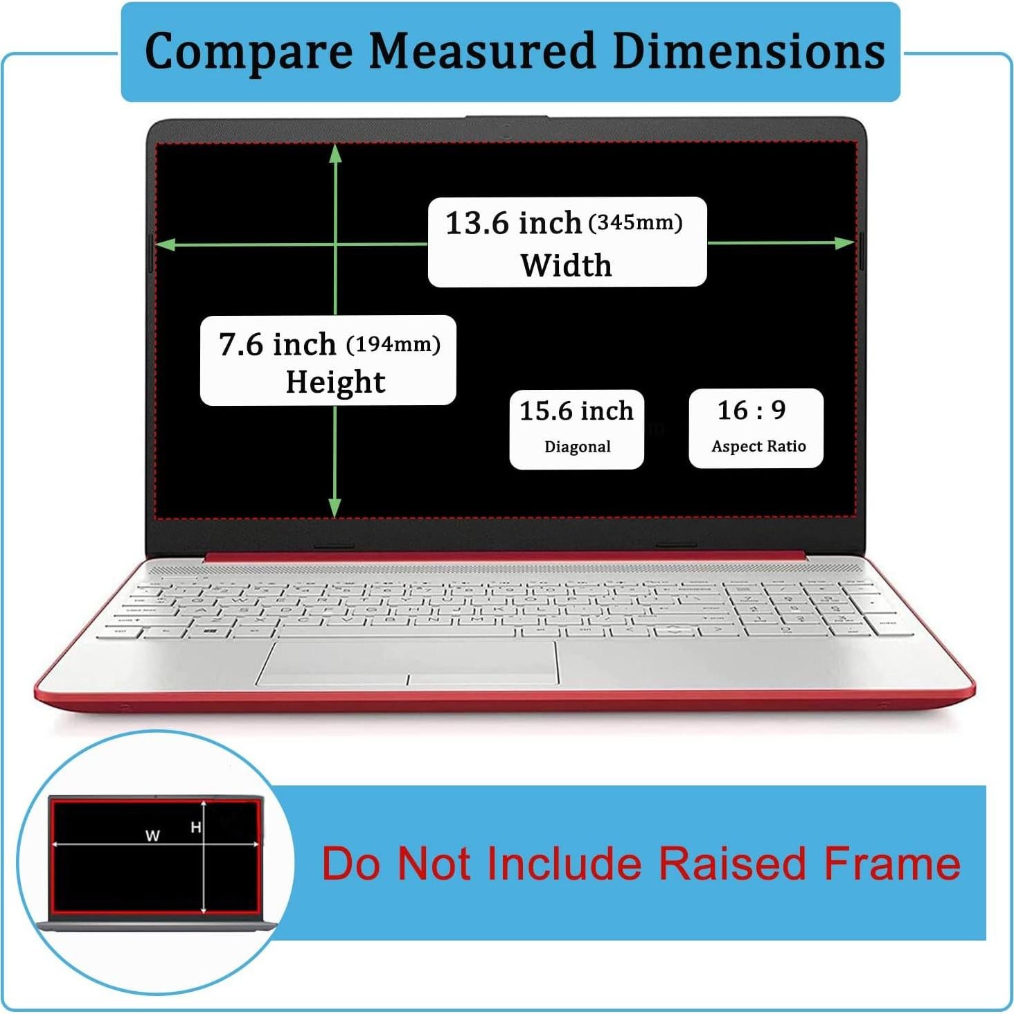 Protector de Pantalla Vidrio Templado YINOVEEN 15.6" Anti-Luz Azul