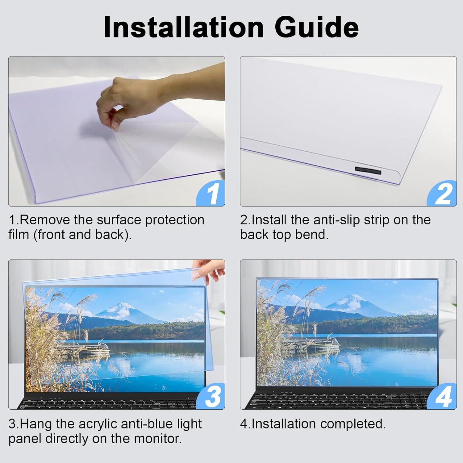 Protector de Pantalla 14" BSPROTE Luz Azul HD Anti-Rasguños