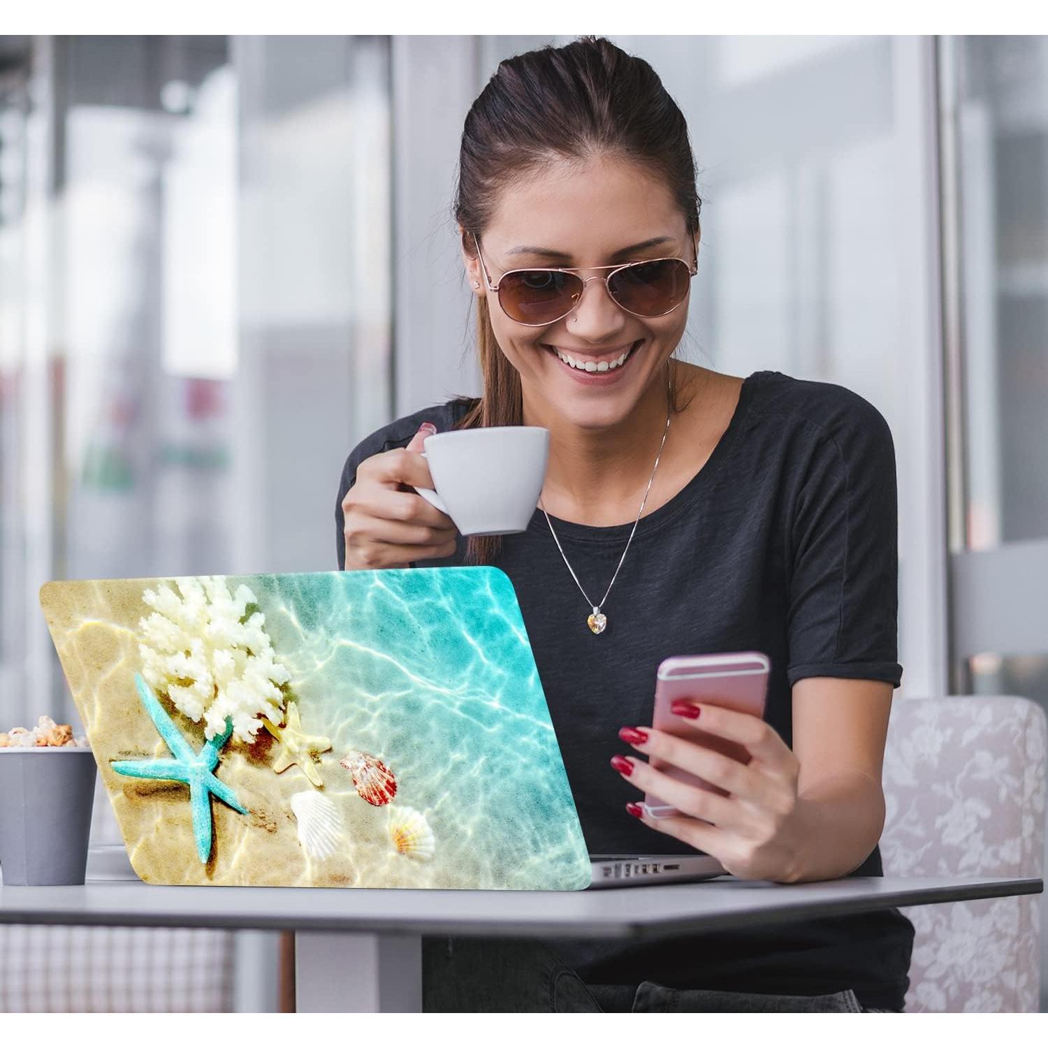 icolor Pegatina para Laptop Estrella de Mar 15.6" Universal