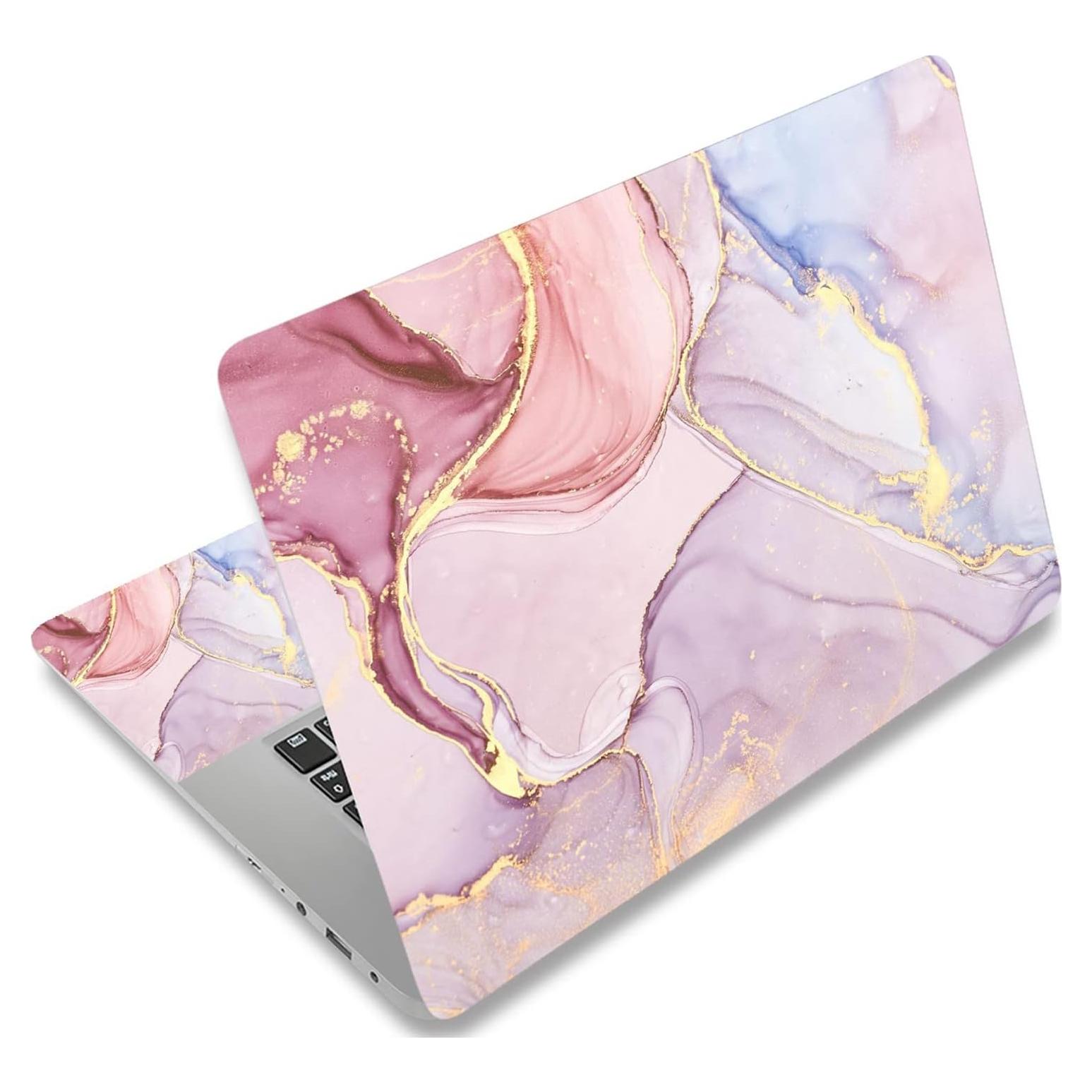 Skin para Laptop 17" AORTDES Mármoles Coloridos Reutilizable