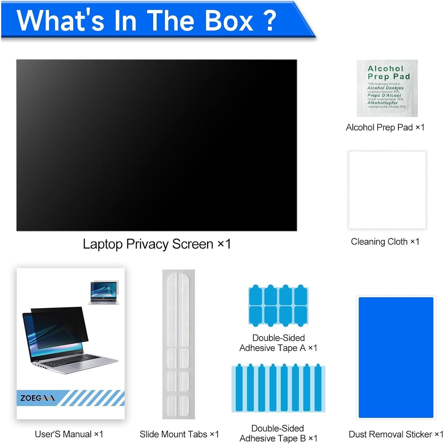Pantalla de Privacidad ZOEGAA 14" 360° Anti-reflejo 16:10