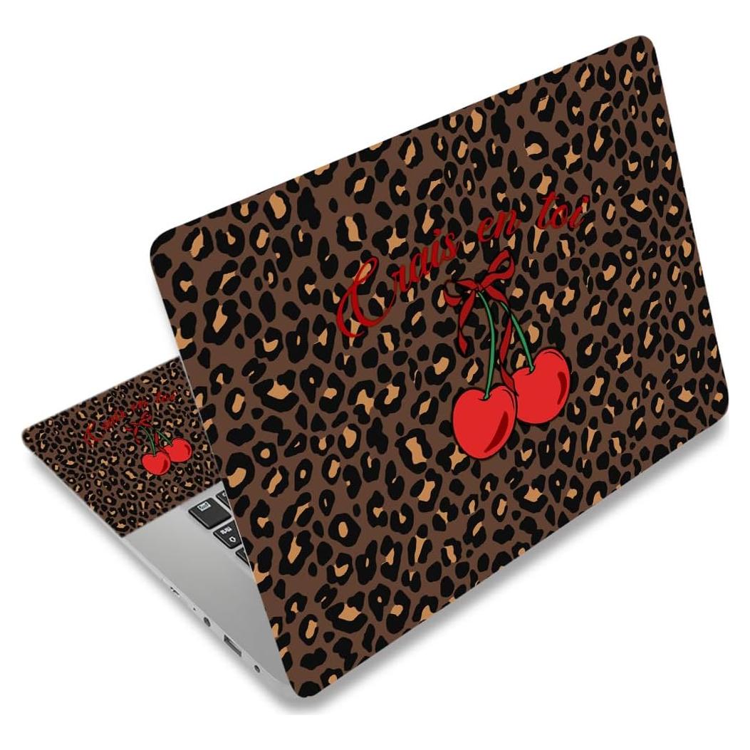 Calcomanía Universal para Laptop NXZGO 15.6" Leopardo y Cereza
