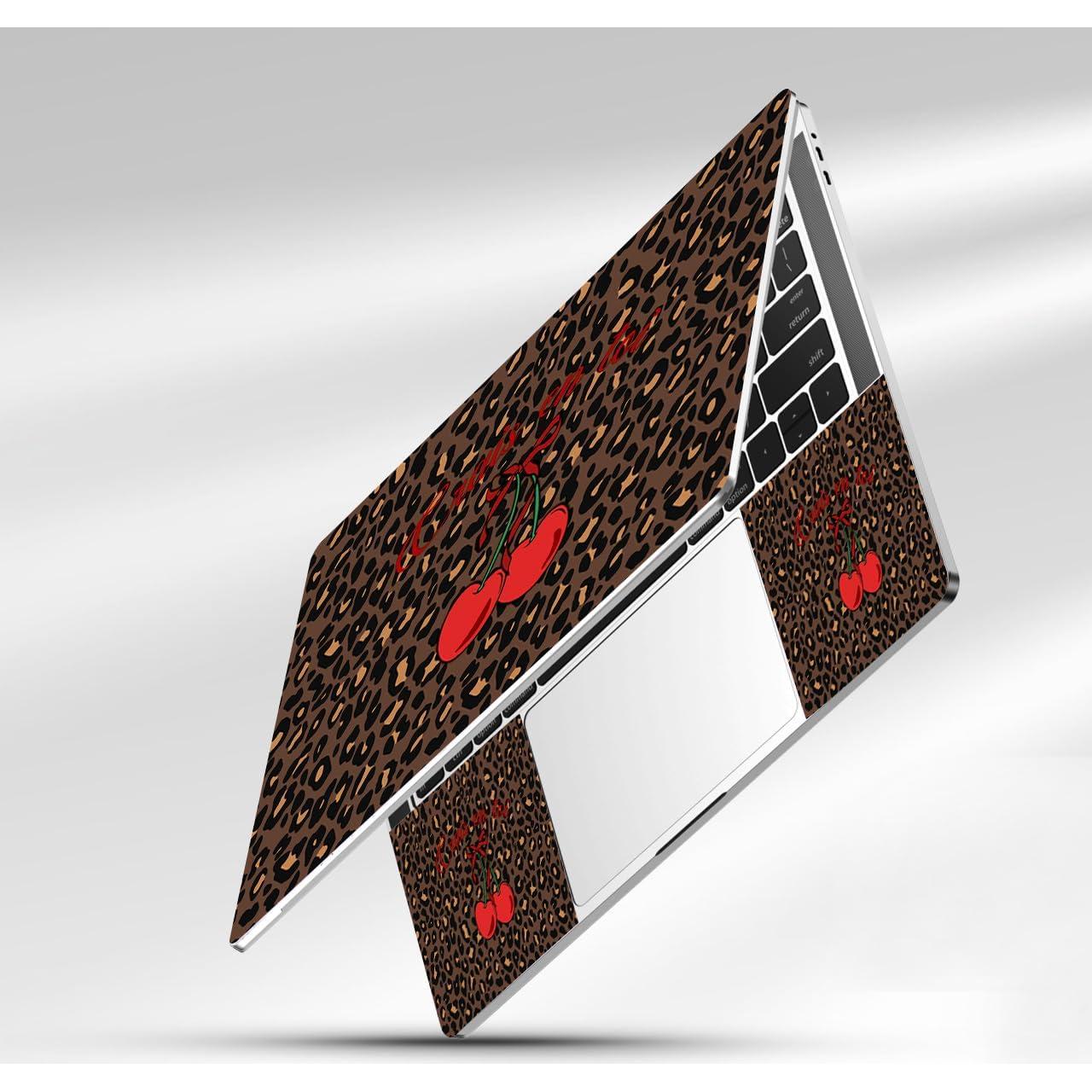 Calcomanía Universal para Laptop NXZGO 15.6" Leopardo y Cereza