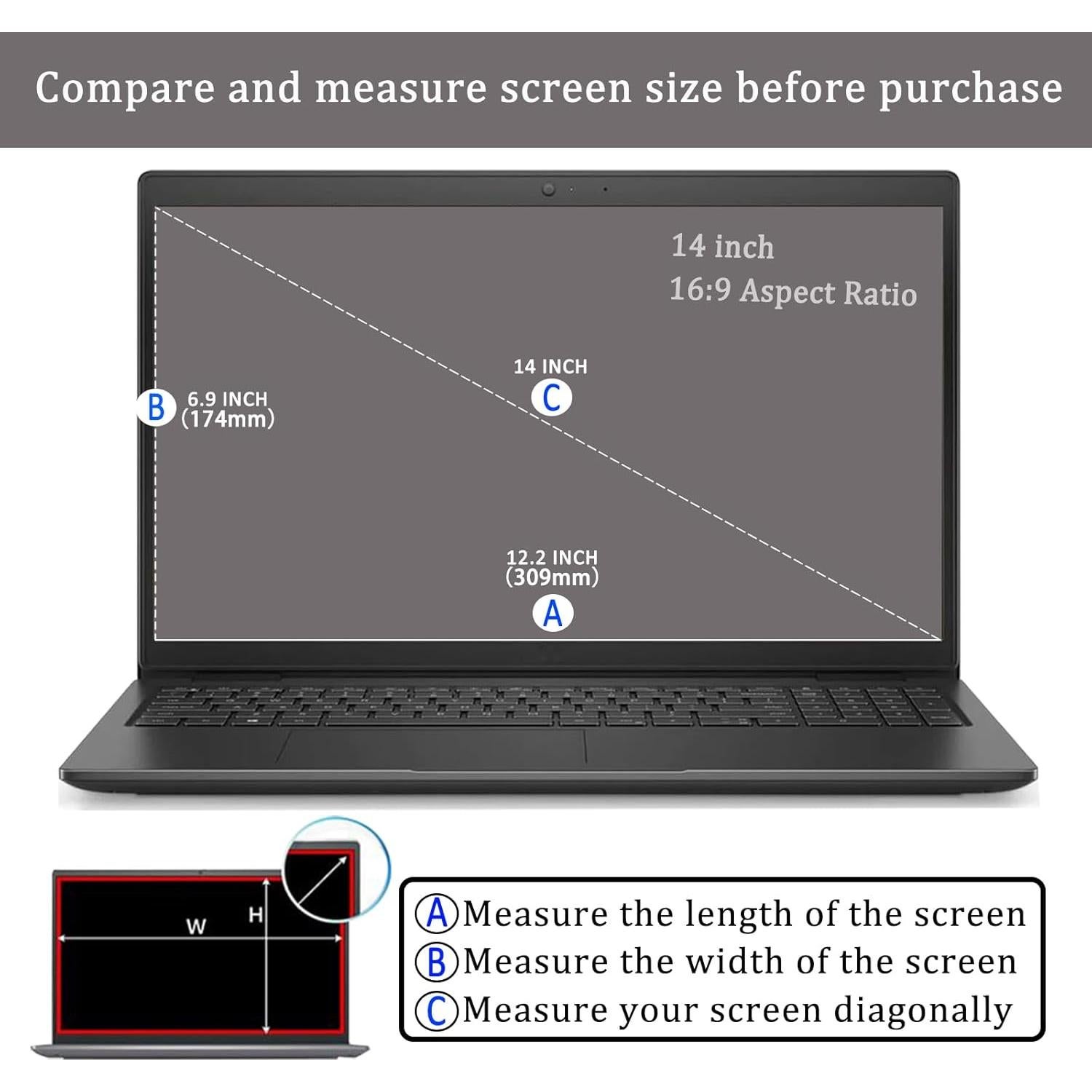Protector de Pantalla Antirreflejo i-Tensodo 14" 2 Pack