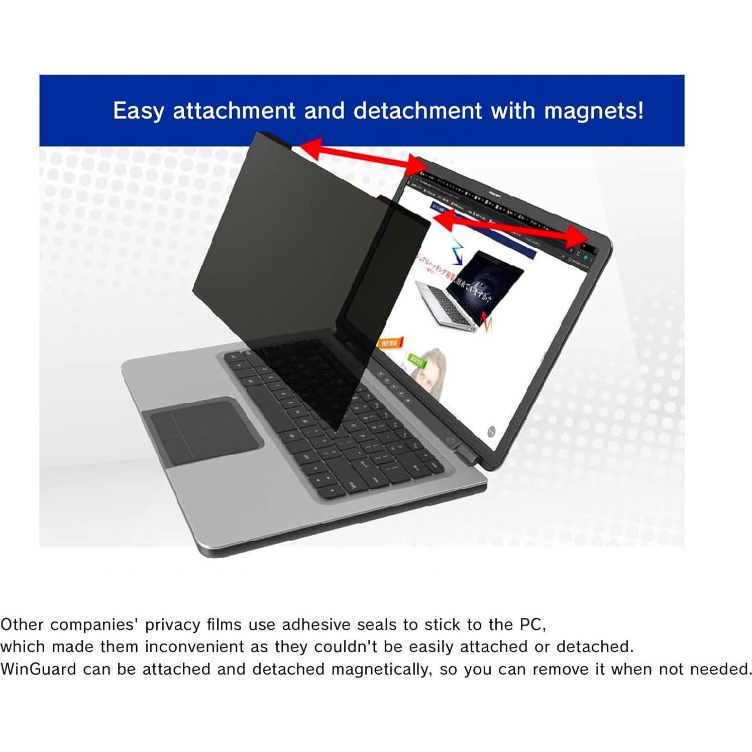 Filtro de Privacidad Magnético UNIQSTYLE 14" Antirreflejo