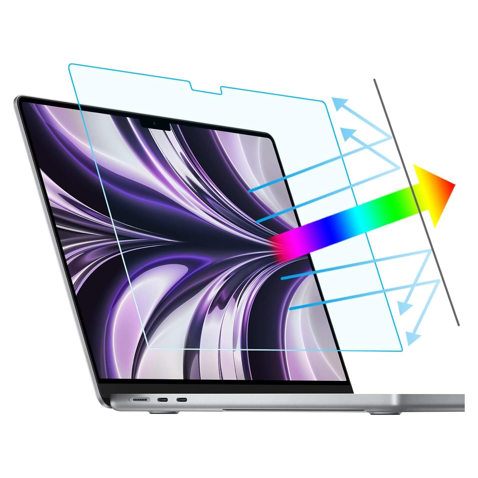 Protector de Pantalla ANTOGOO V para MacBook Air 13.6" 2022-2024