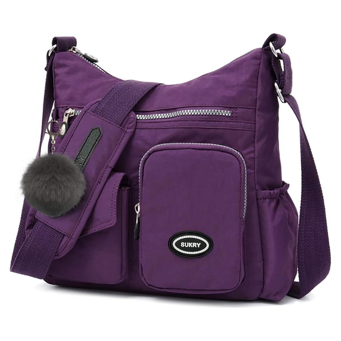 Bolsa Cruzada SUKRY de Nylon para Mujeres con RFID Antirrobo