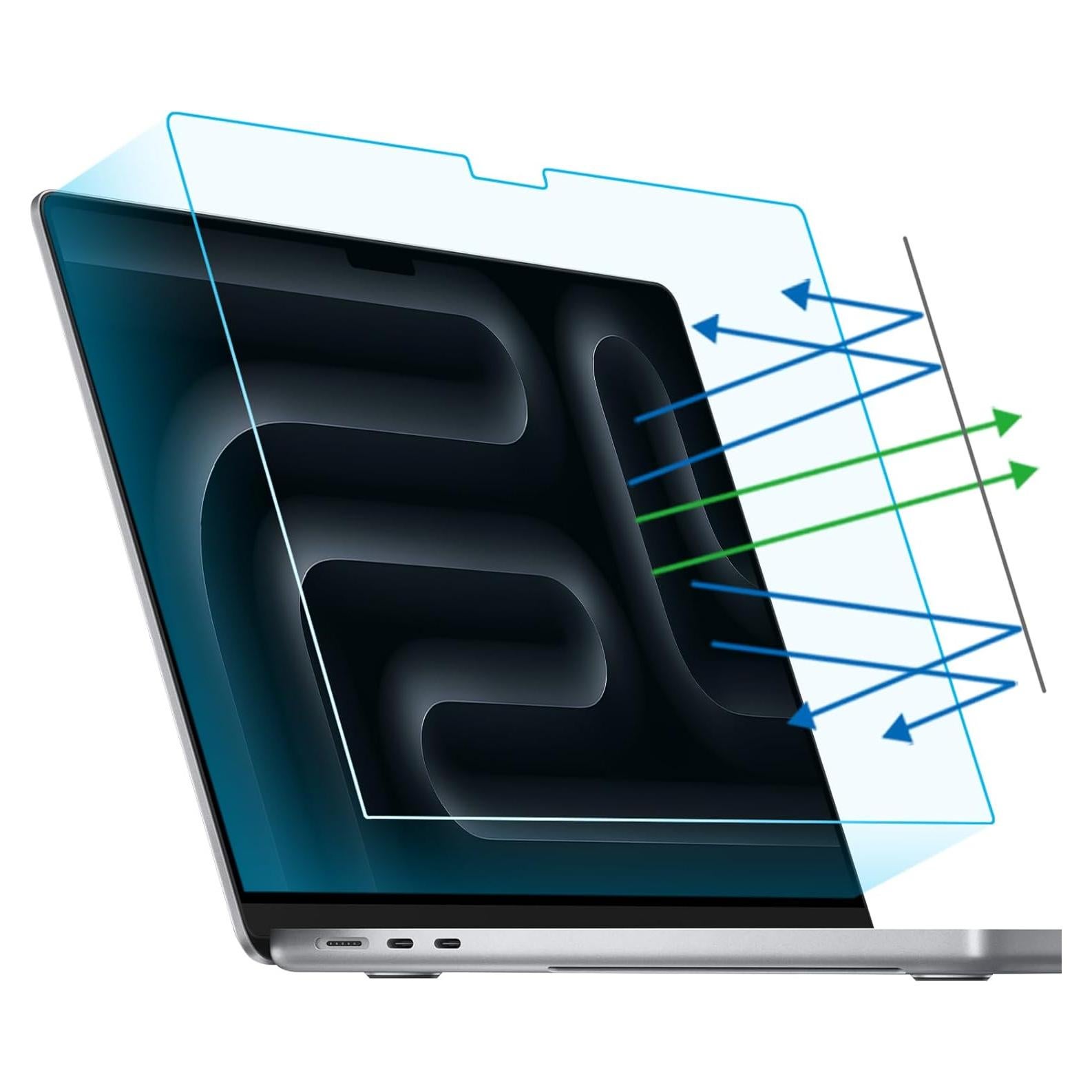 Protector de Pantalla F FORITO Mate Anti Luz Azul 14" MacBook Pro 2023