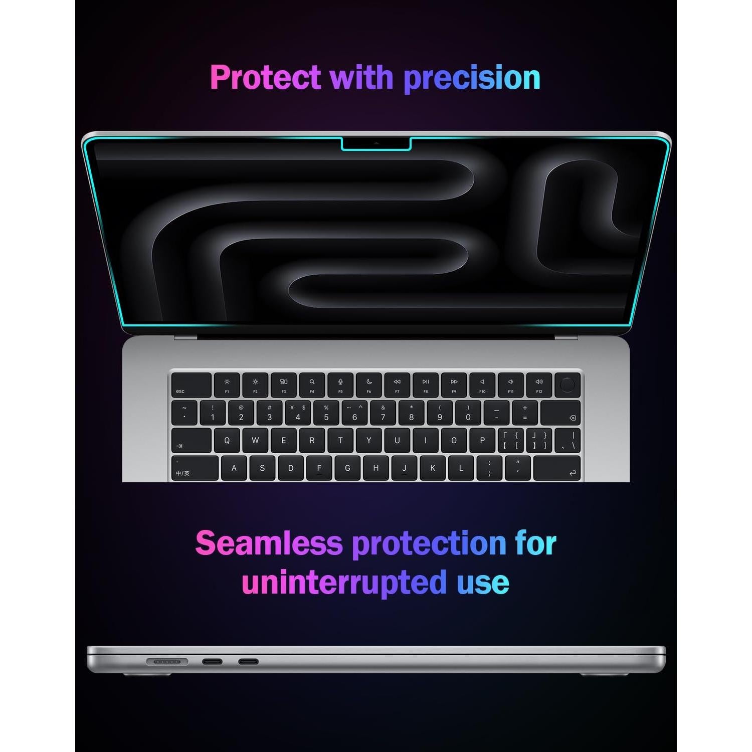Protector de Pantalla F FORITO Mate Anti Luz Azul 14" MacBook Pro 2023