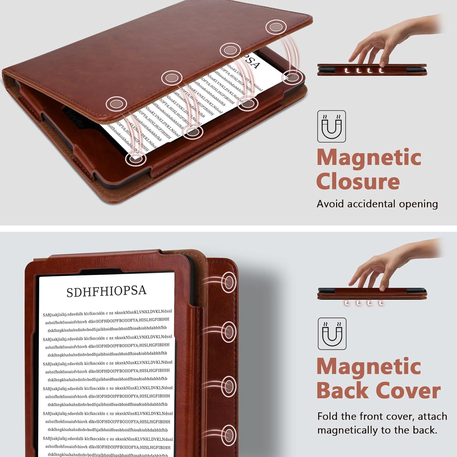 Funda COO para Kindle Paperwhite 6.8"/7" Cuero PU con Soporte
