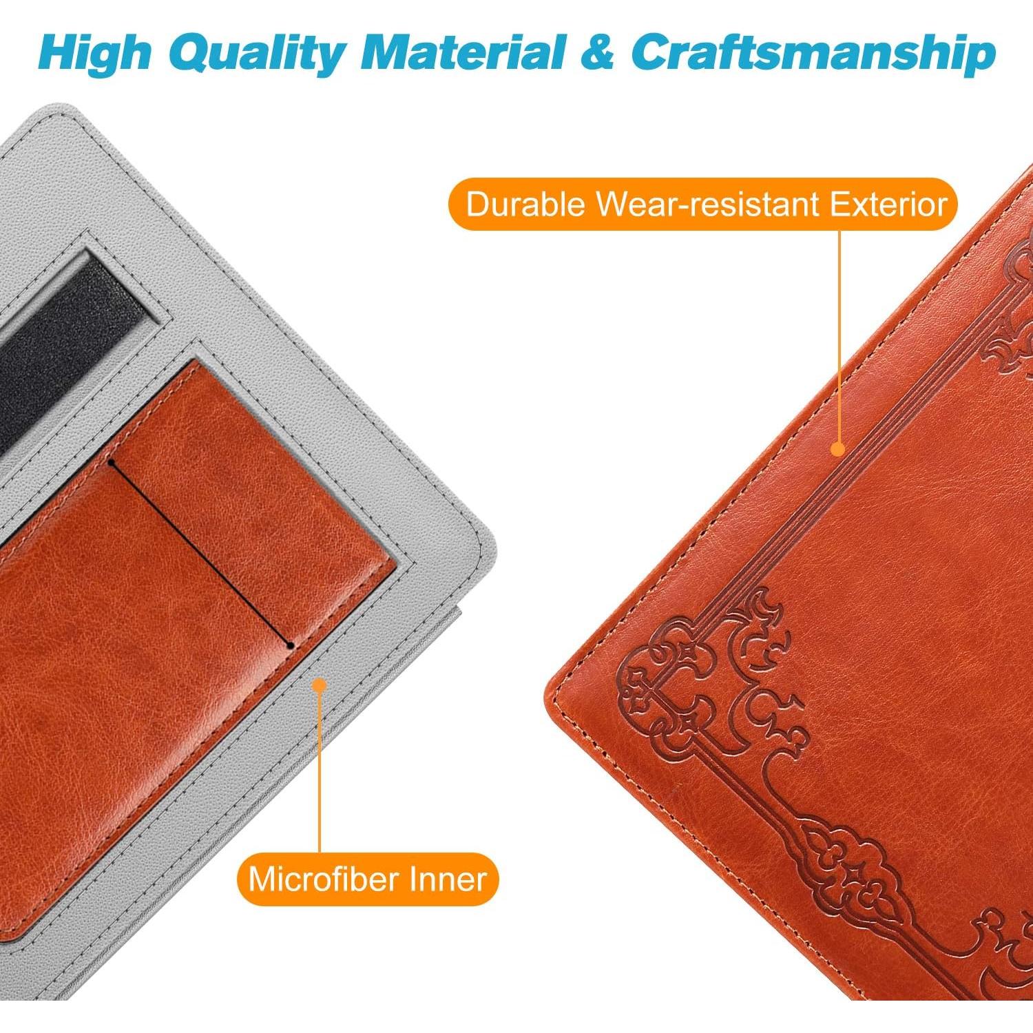 Funda CaseBot para Kindle Oasis 7" - Cuero Sintético Marrón Vintage