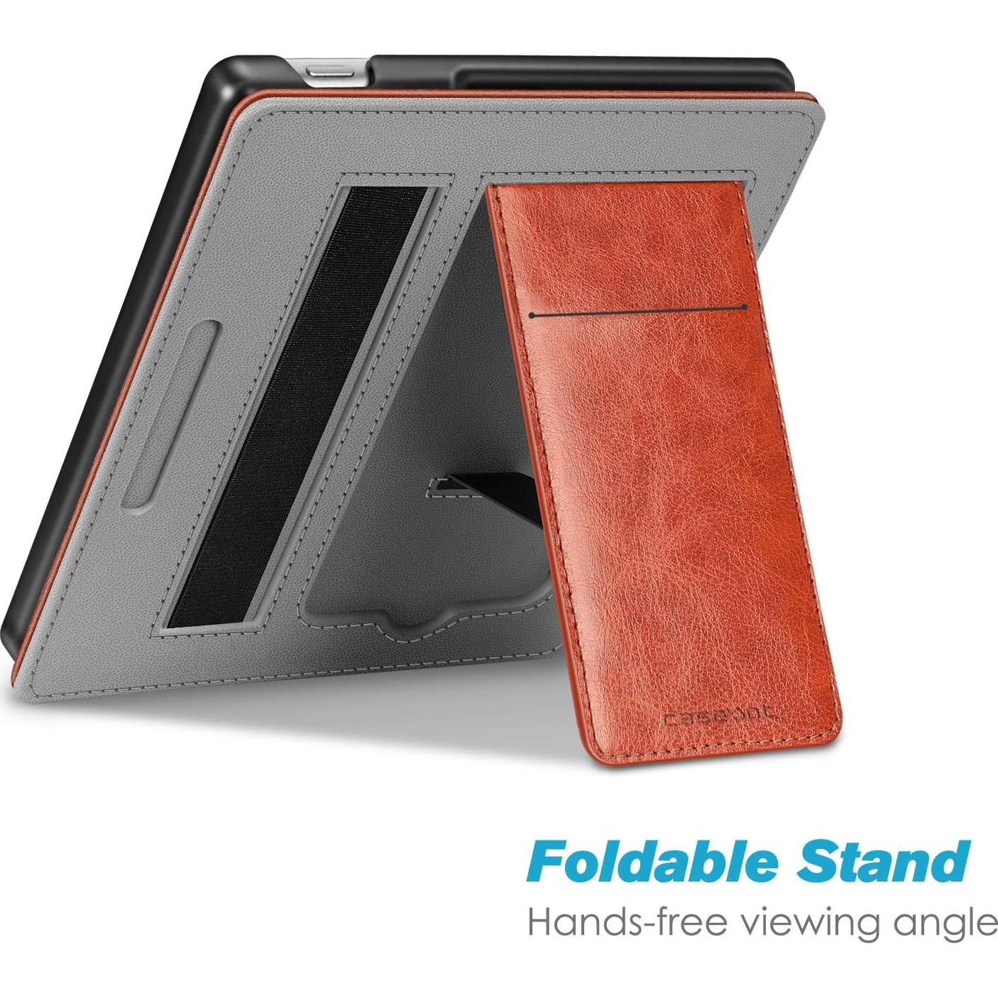 Funda CaseBot para Kindle Oasis 7" - Cuero Sintético Marrón Vintage