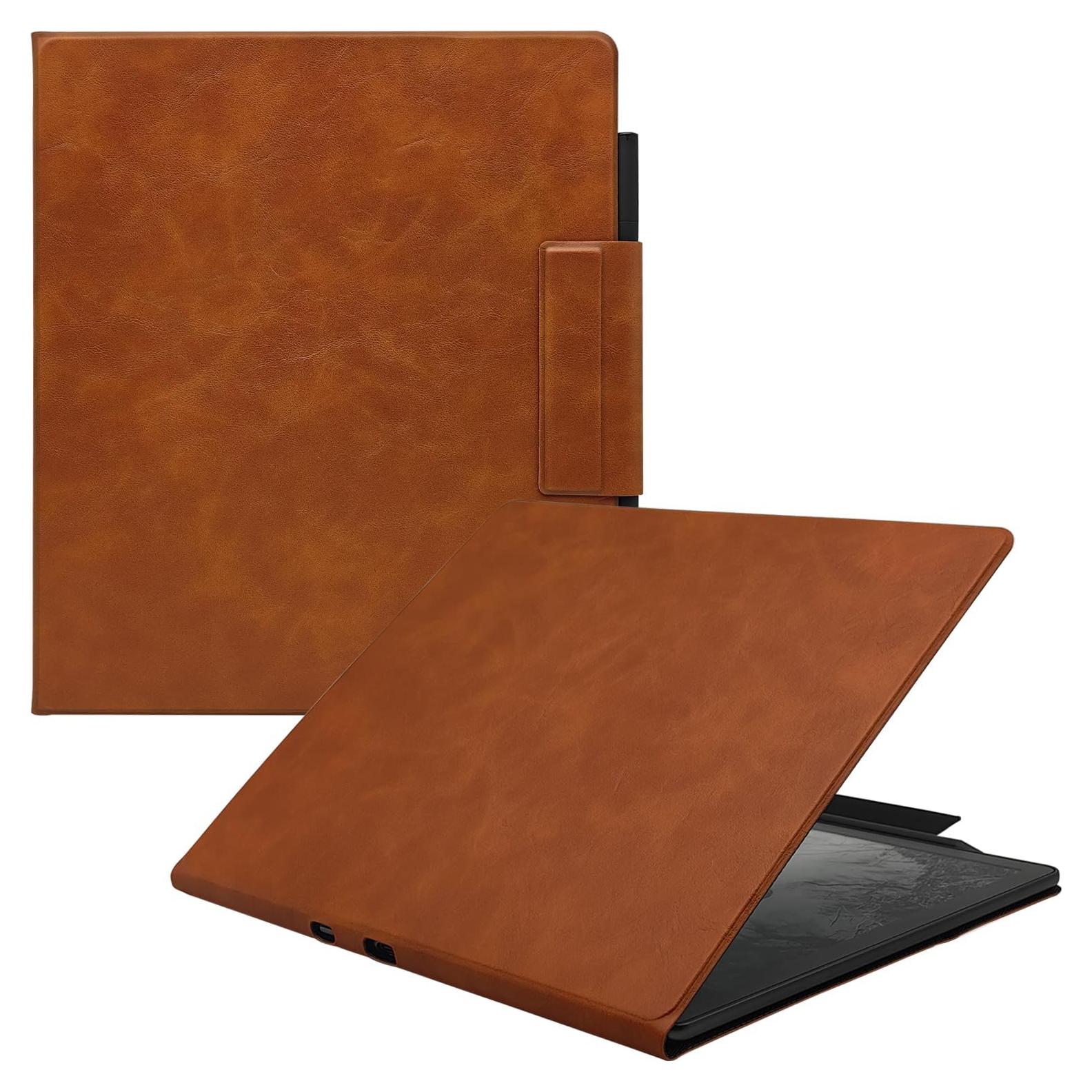 Funda magnética para Kindle Scribe 10.2" GOVTVA - Cuero marrón