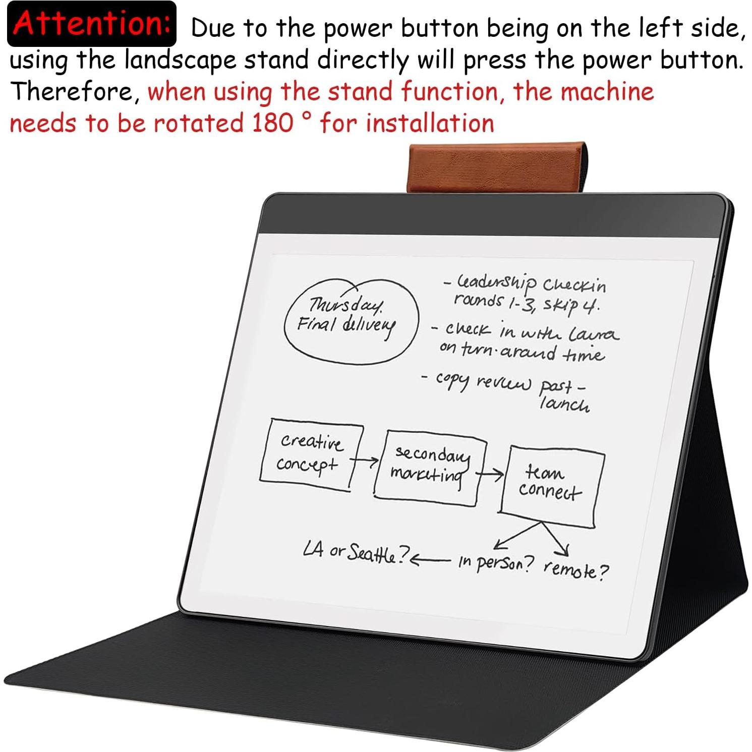 Funda magnética para Kindle Scribe 10.2" GOVTVA - Cuero marrón