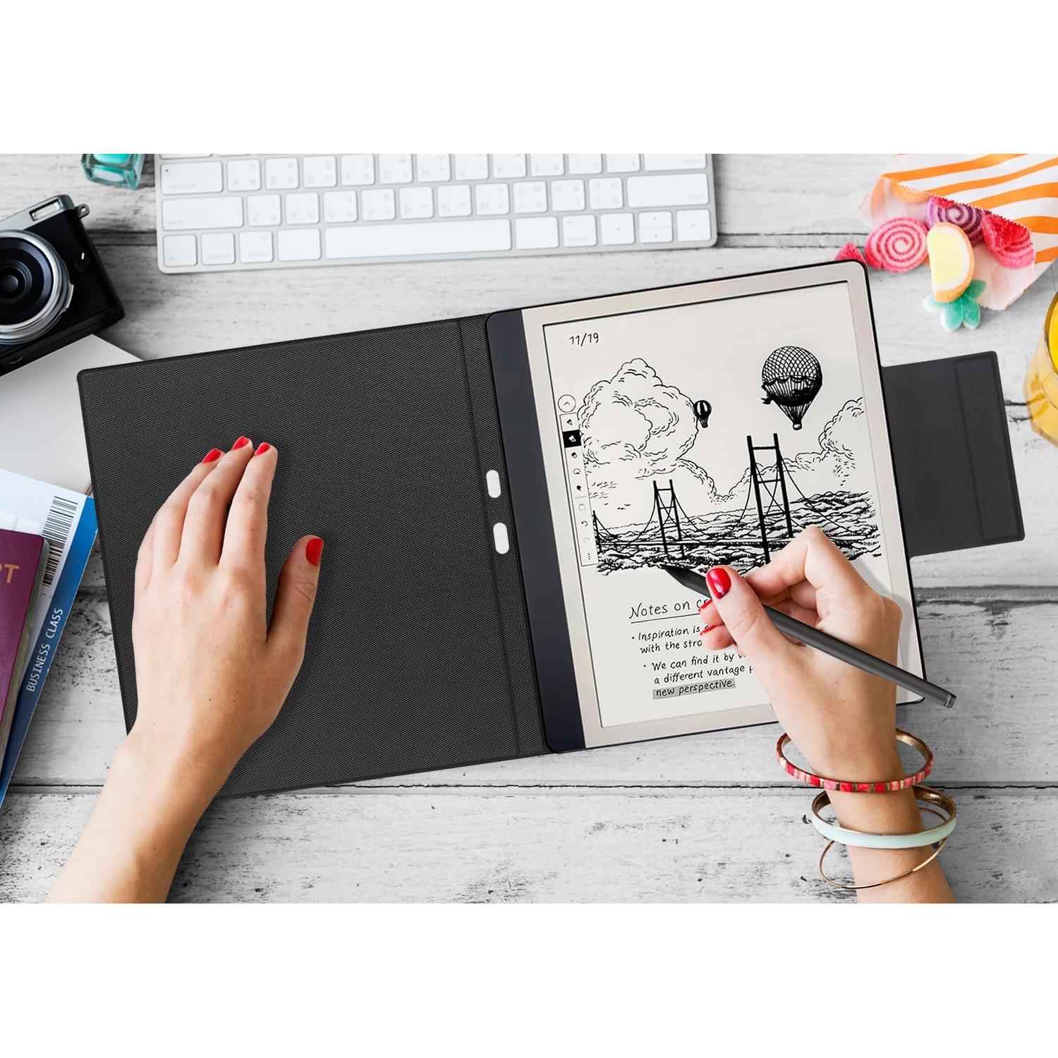 Funda magnética para Kindle Scribe 10.2" GOVTVA - Cuero marrón