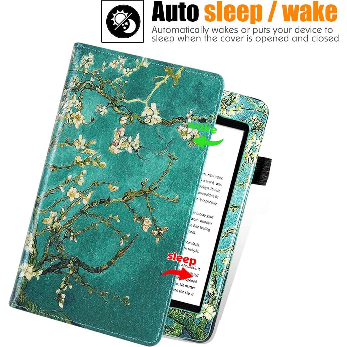 Funda BOZHUORUI para Kindle Paperwhite 6" 5ª/6ª/7ª/10ª Gen con Soporte